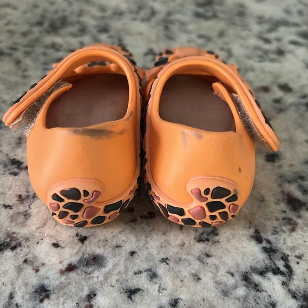 Mini Melissa Ultra Girl orange giraffe Mary Jane shoes‎ Size 5 - Picture 5 of 7